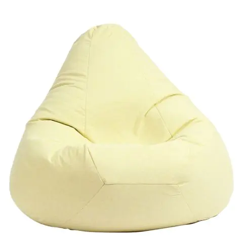 Пуф, круша, 220л., Nirvana Hobbit - Lemon, Перящ се калъф, Пълнеж от полистиролни перли, Гама Premium, 8379