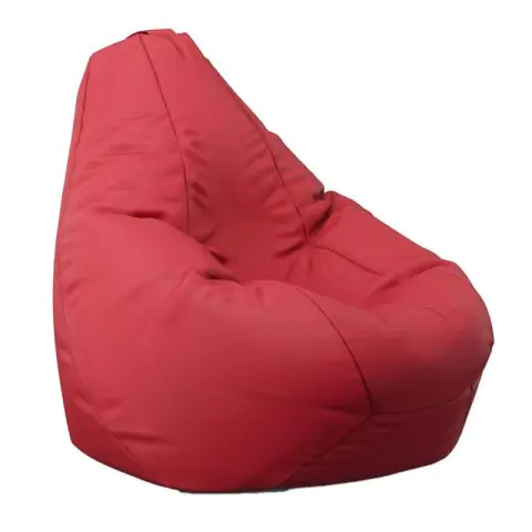 Пуф, круша, 220л., Nirvana Hobbit - Teteron Red, За открито, Перящ се калъф, Пълнеж от Полистиролни перли