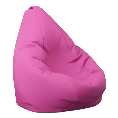Калъф за пуф круша, 160л., Nirvana Light - Teteron Pink, (Не съдържа пълнеж), за открито, 8814