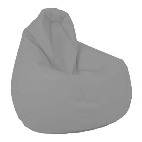 Калъф за пуф круша, 220л., Nirvana Hobbit - Teteron Grey, (Не съдържа пълнеж), за открито, 8738