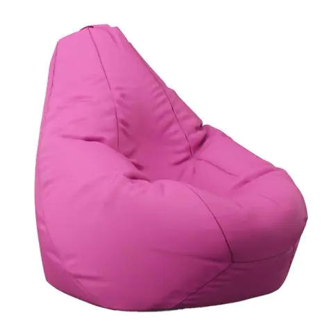 Калъф за пуф круша, 220л., Nirvana Hobbit - Panama Pink, (Не съдържа пълнеж), водоустойчив, 8691