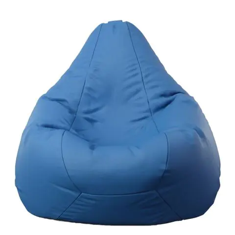 Калъф за пуф круша, 220л., Nirvana Hobbit - Blue, (Не съдържа пълнеж), Еко кожа, 8681
