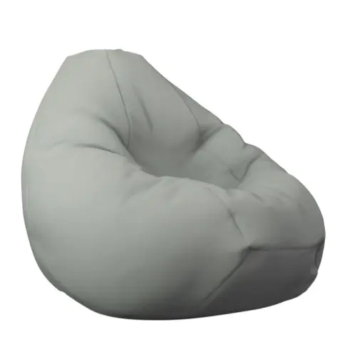 Калъф за пуф круша, 320л., Nirvana Grande - Teteron Grey, (Не съдържа пълнеж), за открито, 8653