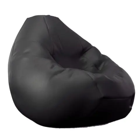 Калъф за пуф круша, 320л., Nirvana Grande - Back 2 Black, (Не съдържа пълнеж), PU Кожа, 8645