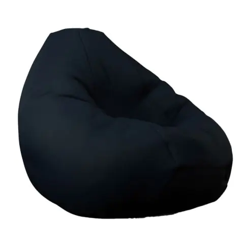 Калъф за пуф круша, 320л., Nirvana Grande - Teteron Black, (Не съдържа пълнеж), за открито, 8650