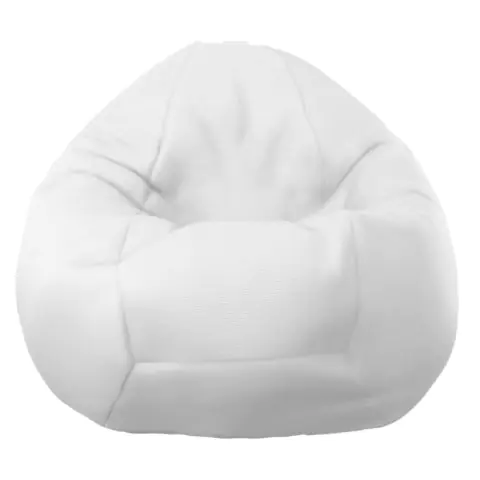 Калъф за пуф круша, 520л., Nirvana Gigant - Teteron White, (Не съдържа пълнеж), за открито, 8605