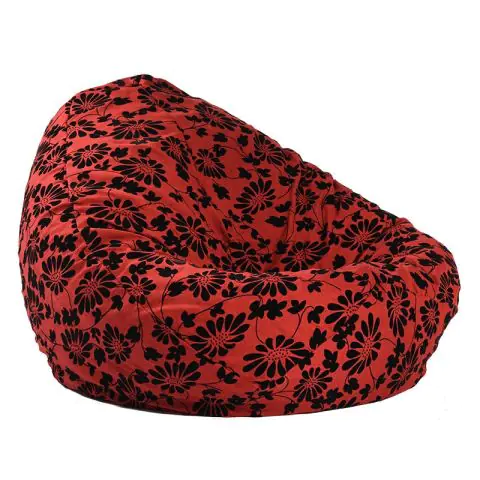 Калъф за пуф круша, 520л., Nirvana Gigant - Poppy, (Не съдържа пълнеж), Гама Premium, 8566