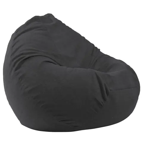 Калъф за пуф круша, 520л., Nirvana Gigant - Eerie Black, (Не съдържа пълнеж), Гама Premium, 8556