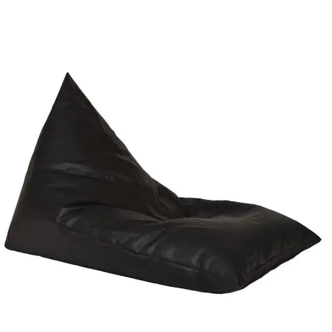 Калъф за пуф шезлонг, 320л., Kudos - Back 2 Black, (Не съдържа пълнеж), PU кожа, 8500