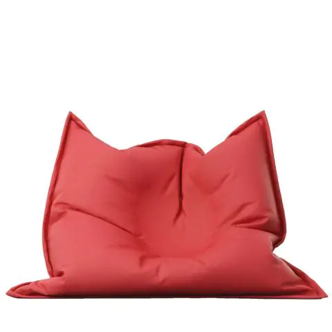 Калъф за пуф, Голяма възглавница, 350л., Magic Pillow - Rosu, (Не съдържа пълнеж), Еко кожа, 8515