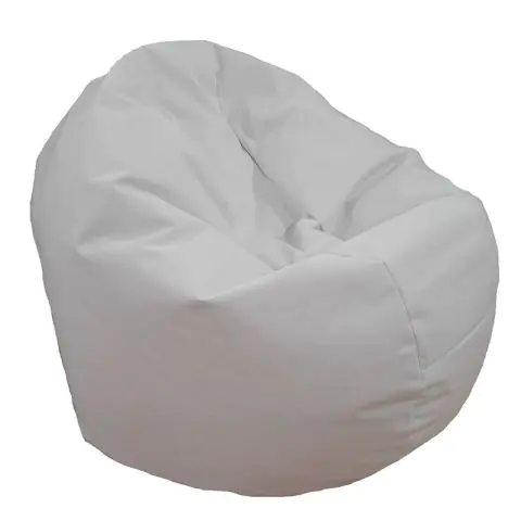 Калъф за пуф 330л., Relaxo XL - Teteron White, (Не съдържа пълнеж), за открито, 8909