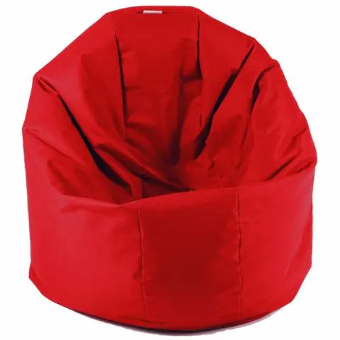Калъф за пуф 330л., Relaxo XL - Teteron Red, (Не съдържа пълнеж), за открито, 8908