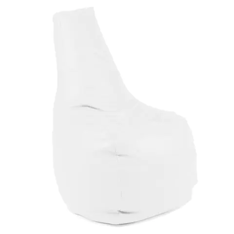 Пуф, стол, 210л., Sunlounger - White, PU кожа, Пълнеж от полистиролни перли