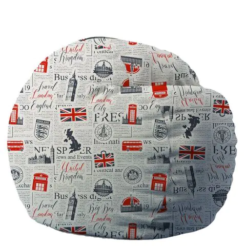 Барбарон 600л. King Size, Good Old News, Перящ се калъф, Пълнеж с микс от мемори пяна и дунапрен, Принт, (16933)