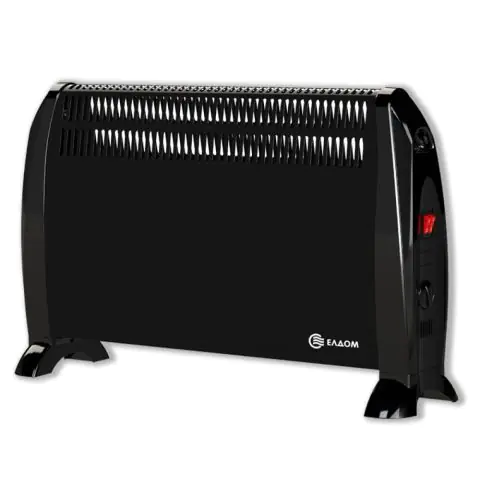 Подов конвектор Елдом CFV2000-BL, 2000W, Вентилатор, Черен, (13279)