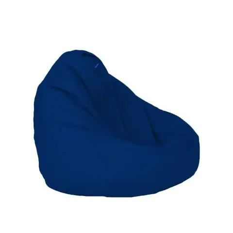 Пуф, круша, 320л., Nirvana Grande Teteron Blue, За открито, Перящ се калъф, Пълнеж от Полистиролни перли, 8047