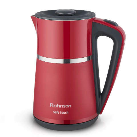 Нагревателна кана Rohnson R-7524 Safe Touch, 2200W, Червен, (16868)