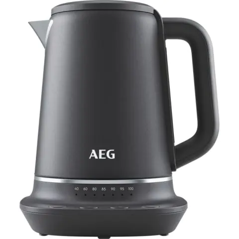 Електрическа канa AEG GOURMET K7-1-6BP, 1.7 L, 2400W, Контрол на температурата, Перлено черна, (22029)