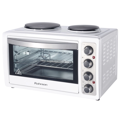 Мини готварска печка Rohnson R-2128, 3100W, 28 L, Бял, (16818)
