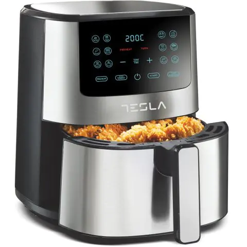 Фритюрник Tesla AF501BX, 5L, 1300W, 12 програми, Неръждаема стомана, (11533)