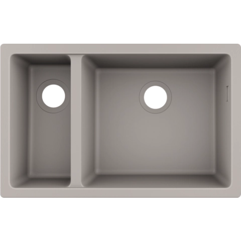 Кухненска мивка за монтаж под плот hansgrohe S510-U635-Concretegrey, (21938)