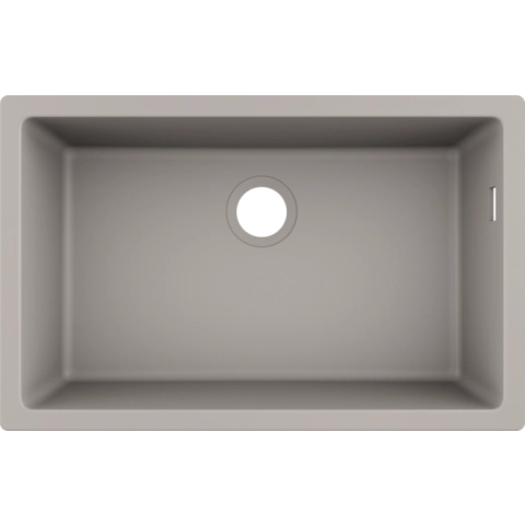 Кухненска мивка за монтаж под плот hansgrohe S510-U660-Concretegrey, (21930)