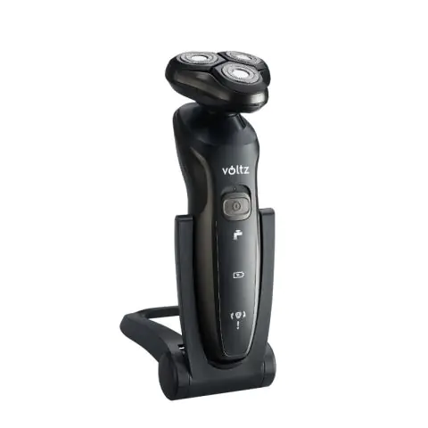 Самобръсначка Voltz V51814A, IPX4, 8500 оборота, 3 глави, USB зареждане, Черен, (555V51814A)