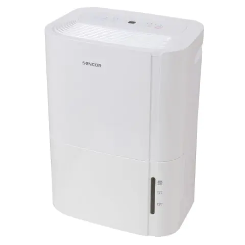 Обезвлажнител - влагоуловител Sencor SDH2020WH, 440W, 3 л, 20 л/ден, до 52m², Турбо режим, Цифров дисплей, Бял