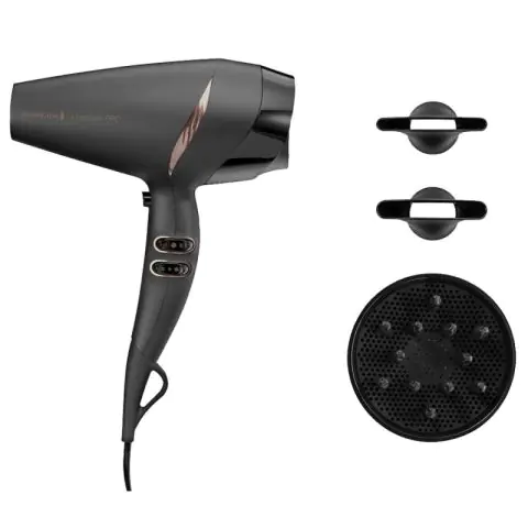 Сешоар Remington AC7200 Supercare PRO, 2220 W, 130 км/ч скорост на топлия въздух, 3 степени, 2 скорости, CoolShot, Сив, (17794)