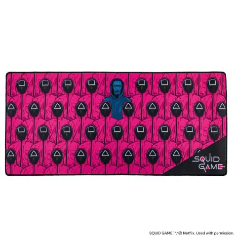 Пад за мишка Netflix Squid Game - Front Man And Guards Desk Mat, (35940008)