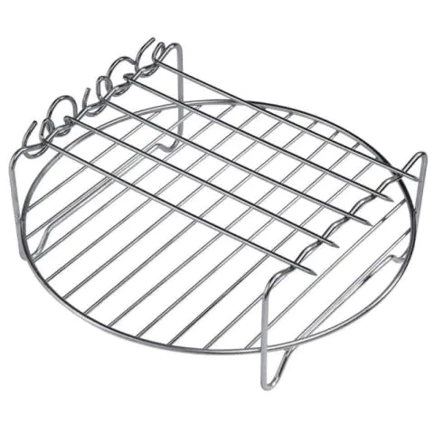 Скара с шишчета за Air Fryer Voltz V51980BG, 18 см, Инокс, (55V51980BG)