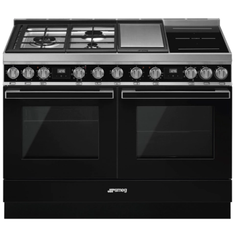 Готварска печка SMEG CPF120IGMPBL, Серия Portofino, 120 см, 3 газови котлона, (19728)