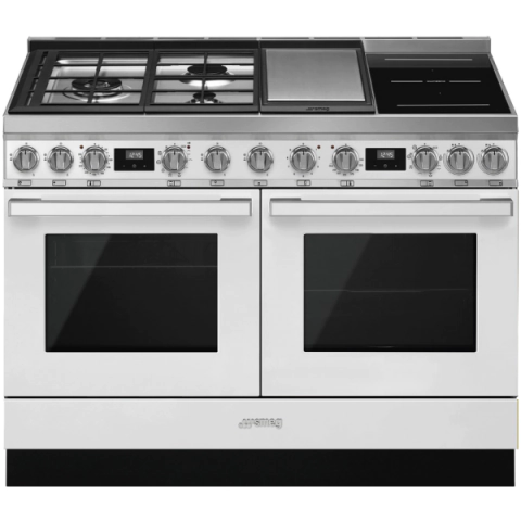 Готварска печка SMEG CPF120IGMPWH, Серия Portofino, 120 см, 3 газови котлона, (19731)