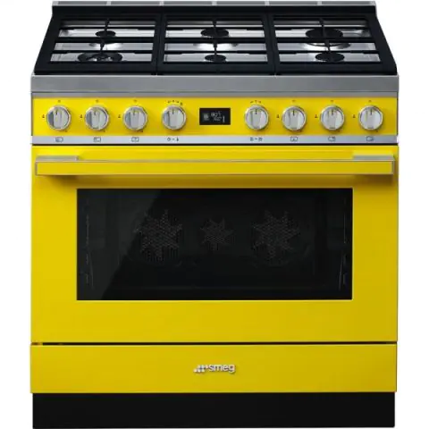 Готварска печка SMEG CPF9GPYW, Серия Portofino, 90 см, 6 газови котлона, (19712)
