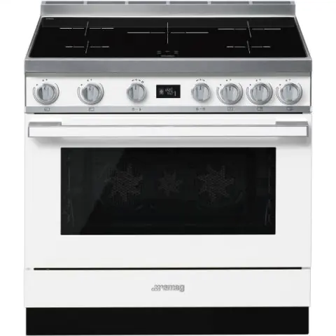 Готварска печка SMEG CPF9IPWH, Серия Portofino, 90 см, 5 индукционни котлона, (19705)