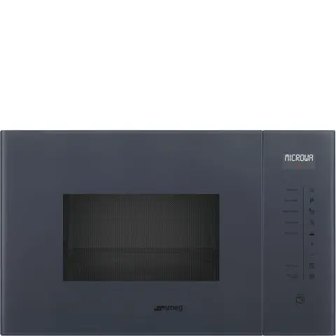 Микровълнова за вграждане SMEG FMI125G, Серия Linea, 25 литра, Нептуново сиво стъкло, (19689)