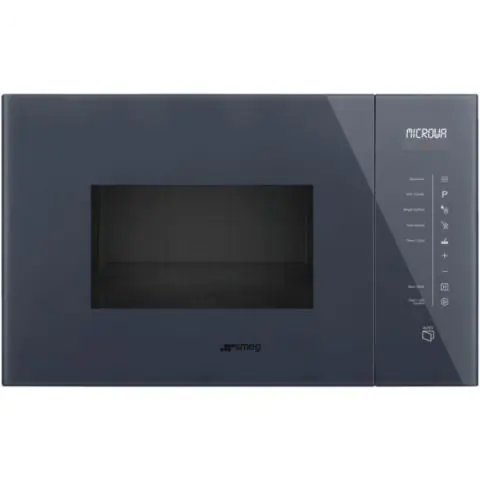 Микровълнова за вграждане SMEG FMI125G, Серия Linea, 25 литра, Нептуново сиво стъкло, (19689)