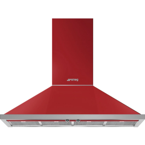 Аспиратор SMEG KPF12RD, Серия Portofino, 120 см, за монтаж на стена, Червен, (19507)