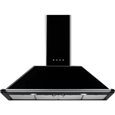 Аспиратор SMEG KT110BLE, Серия Victoria, 110 см, за монтаж на стена, Черен, (19468)