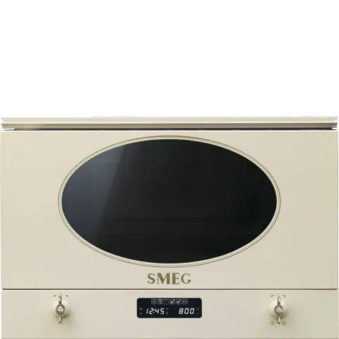 Микровълнова за вграждане SMEG MP822PO, Серия Coloniale, 22 литра, Крем, (19690)