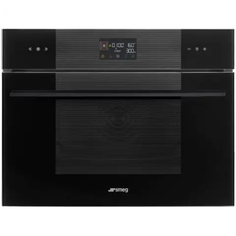 Комбинирана микровълнова за вграждане SMEG SO4102M1B3, Серия Linea, Платформа Galileo: Micro combi, (19372)