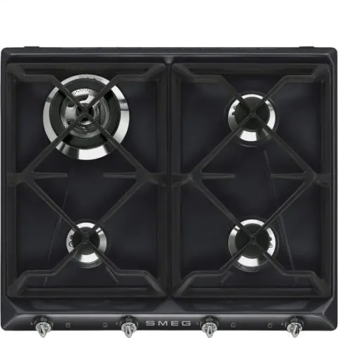 Газов плот SMEG SR964NGH, Серия Victoria, 60 см, Черен, (19407)