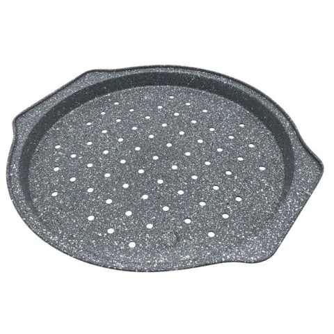 Тава за пица Klausberg KB 7496, 35x33 см, Мраморно покритие, Сив, (9999KB7496)