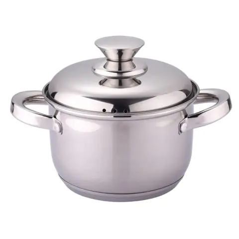 Тенджера с метален капак Rosberg R51210L20S, 20 см, 3.4 л, Индукция, Инокс, (17702)