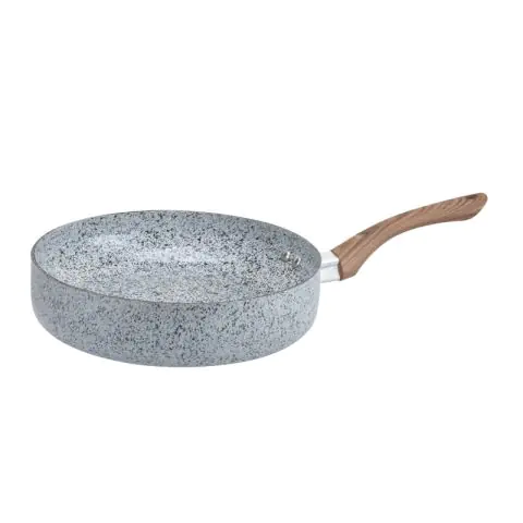 Тиган Oliver Voltz Siena OV51319J24D, 24 см, Дълбок, Мраморно покритие, Индукция, Сив, (21243)