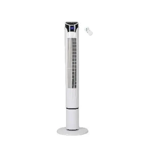 Вентилатор Elite ETTF-0332, колонен, 100см, с дистанционно, LED, Бял, (35931070)