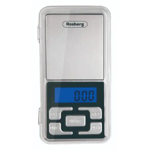 Везна за бижута Rosberg R51651S, до 500 гр, LCD дисплей, включени батерии, Сребрист, (35950082)