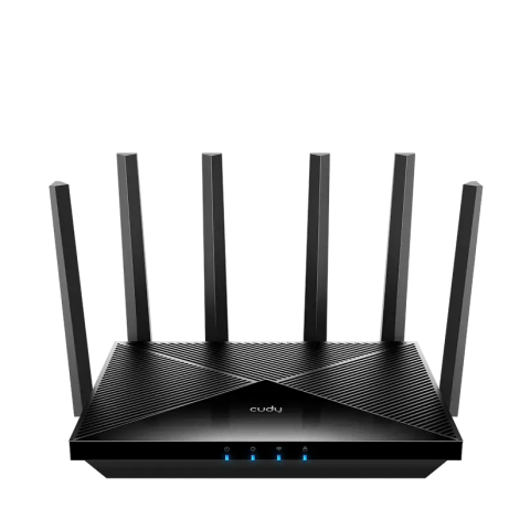 Безжичен рутер Cudy WR11000, BE11000 Tri Band Wi-Fi 7, 4x2.5Gbps порт, 6x5dBi антени, (35940054)
