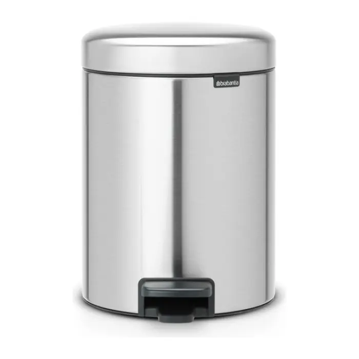 Кош за смет с педал Brabantia NewIcon 5L, Matt Steel Fingerprint Proof, (35944238)