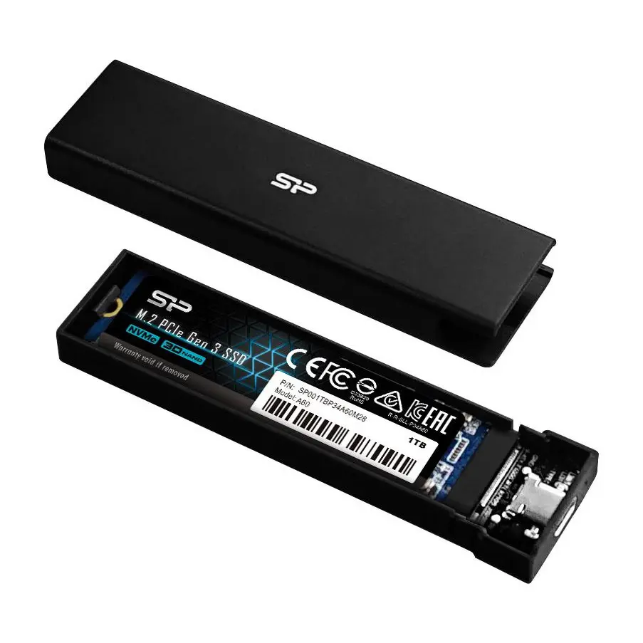 Чекмедже за M.2 SSD диск Silicon Power PD60 USB 3.2, (35935407)